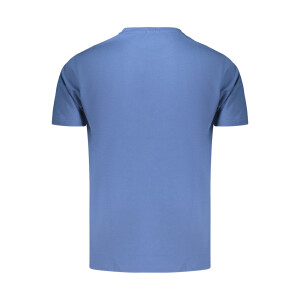 COVERI MOVING Ανδρικό Μπλε T-Shirt με στρογγυλή λαιμόκοψη και κεντημένο λογότυπο