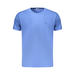 COVERI MOVING Ανδρικό Μπλε T-shirt με στρογγυλή λαιμόκοψη