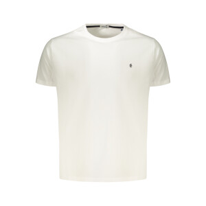 COVERI MOVING Ανδρικό Λευκό T-shirt με στρογγυλή λαιμόκοψη