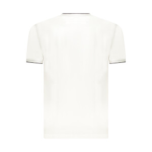 COVERI MOVING ανδρικό λευκό t-shirt με στρογγυλή λαιμόκοψη