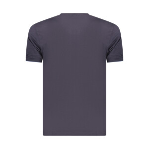 COVERI MOVING Ανδρικό Μπλε T-shirt με στρογγυλή λαιμόκοψη και λογότυπο