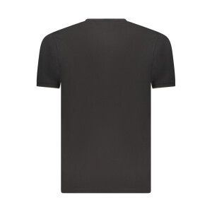 COVERI MOVING Ανδρικό Μαύρο T-shirt με στρογγυλή λαιμόκοψη