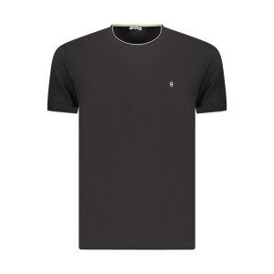 COVERI MOVING Ανδρικό Μαύρο T-shirt με στρογγυλή λαιμόκοψη