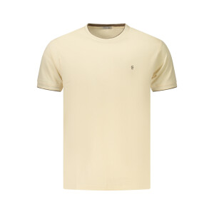 COVERI MOVING Ανδρικό Μπεζ T-Shirt με στρογγυλή λαιμόκοψη