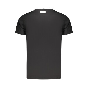 BIKKEMBERGS Ανδρικό Μαύρο T-Shirt με στρογγυλή λαιμόκοψη και λογότυπο