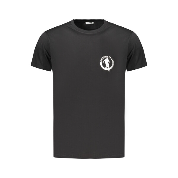 BIKKEMBERGS Ανδρικό Μαύρο T-Shirt με στρογγυλή λαιμόκοψη και λογότυπο
