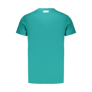 BIKKEMBERGS ανδρικό t-shirt σε πράσινο χρώμα με στρογγυλή λαιμόκοψη και λογότυπο