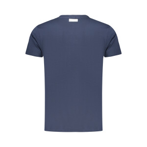 BIKKEMBERGS ανδρικό t-shirt σε μπλε χρώμα με print λογότυπο