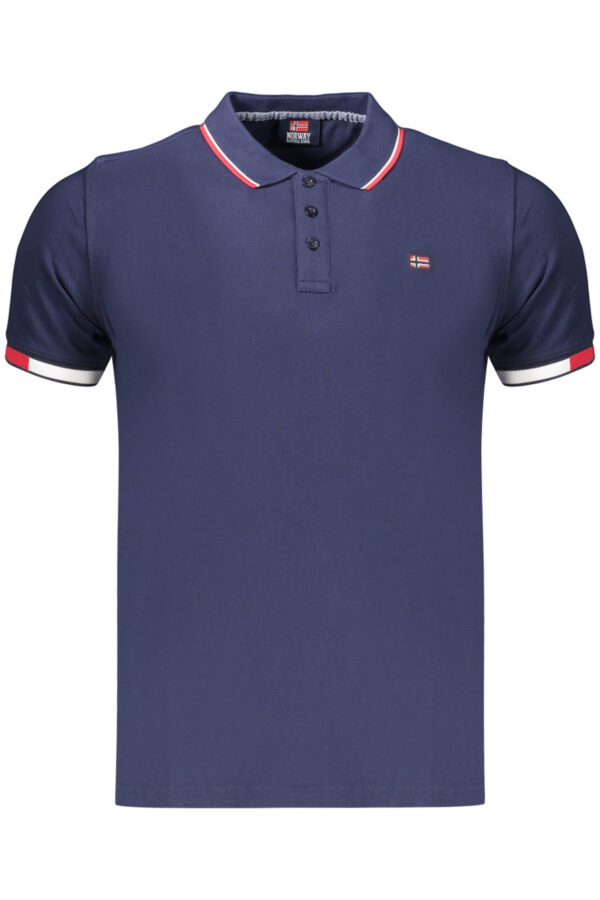 NORWAY 1963 Ανδρική Μπλε Polo Μπλούζα