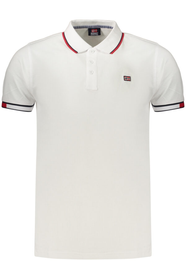 NORWAY 1963 Ανδρική Λευκή Polo Μπλούζα