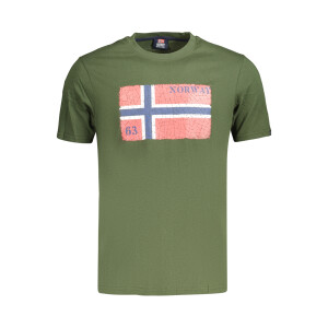 NORWAY 1963 Ανδρικό Πράσινο T-shirt με στρογγυλή λαιμόκοψη και λογότυπο