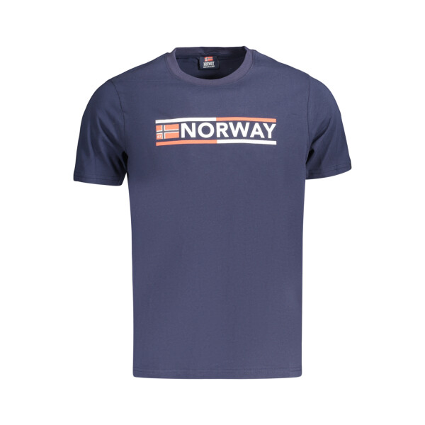 NORWAY 1963 ανδρικό μπλε t-shirt με στρογγυλή λαιμόκοψη και λογότυπο