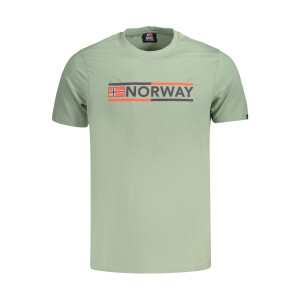 NORWAY 1963 Ανδρικό Πράσινο T-shirt με στρογγυλή λαιμόκοψη και print λογότυπο