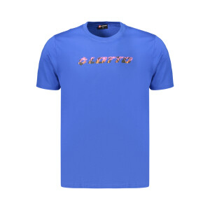 LOTTO Ανδρικό Μπλε T-shirt με στρογγυλή λαιμόκοψη και λογότυπο