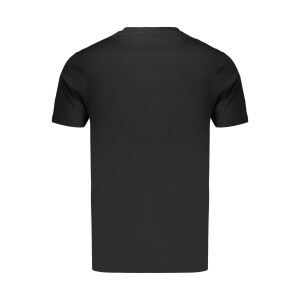 LOTTO Ανδρικό Μαύρο T-shirt με στρογγυλή λαιμόκοψη και λογότυπο