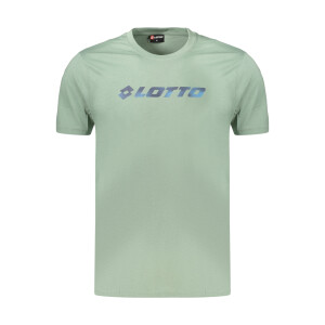 LOTTO Ανδρικό Πράσινο T-shirt με στρογγυλή λαιμόκοψη και λογότυπο