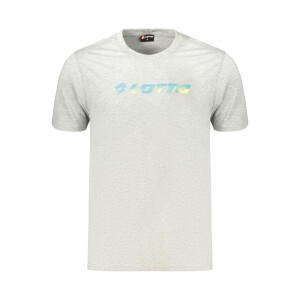 LOTTO Ανδρικό Γκρι T-shirt με στρογγυλή λαιμόκοψη και λογότυπο