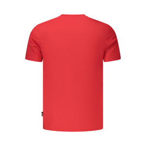 FILA Ανδρικό Κόκκινο T-shirt με στρογγυλή λαιμόκοψη και λογότυπο