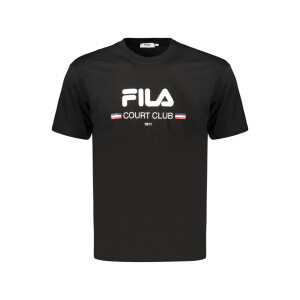 FILA Ανδρικό Μαύρο T-shirt με print λογότυπο
