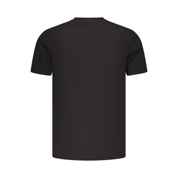 Tommy Hilfiger Ανδρικό Μαύρο T-shirt με στρογγυλή λαιμόκοψη