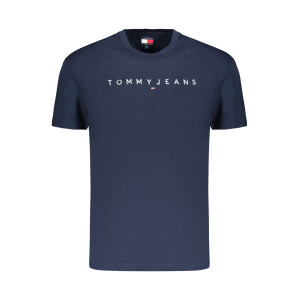 Tommy Hilfiger ανδρικό t-shirt σε μπλε χρώμα με στρογγυλή λαιμόκοψη