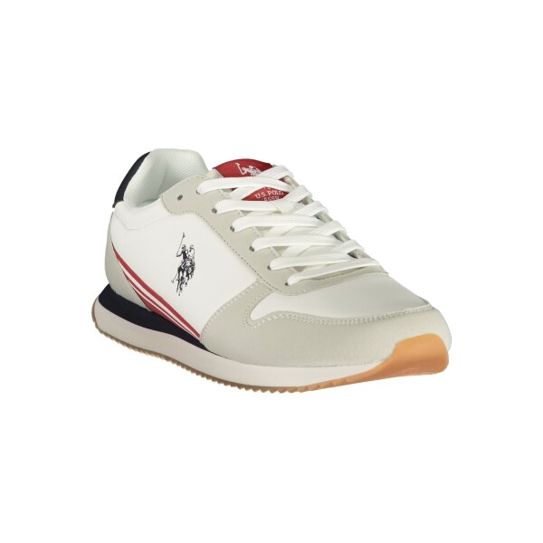 U.S. POLO ASSN.. Ανδρικά Λευκά Sneakers με κορδόνια