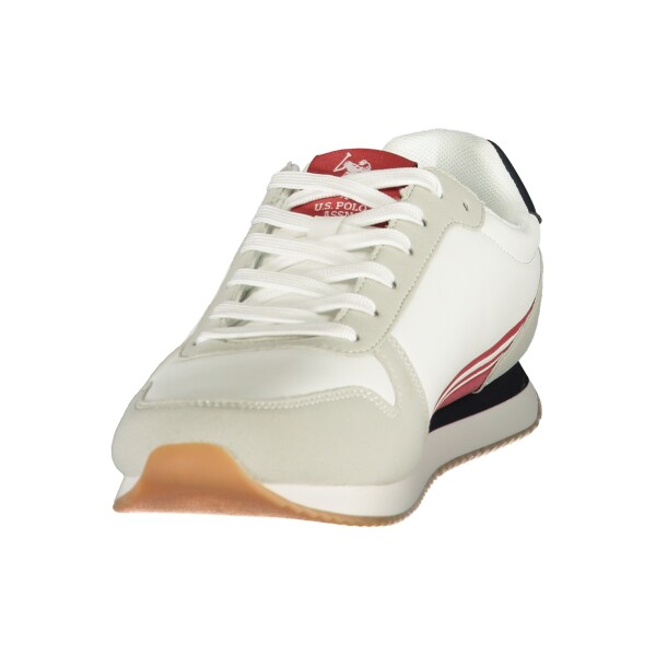 U.S. POLO ASSN.. Ανδρικά Λευκά Sneakers με κορδόνια