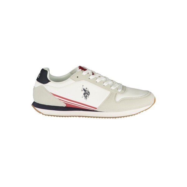 U.S. POLO ASSN.. Ανδρικά Λευκά Sneakers με κορδόνια