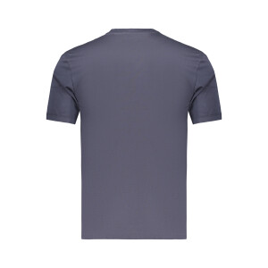 Blauer APPAREL ανδρικό μπλε t-shirt με στρογγυλή λαιμόκοψη και print λογότυπο