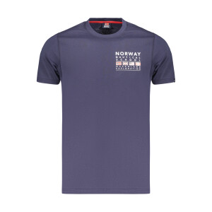 NORWAY 1963 Ανδρικό Μπλε T-Shirt με στρογγυλή λαιμόκοψη και λογότυπο