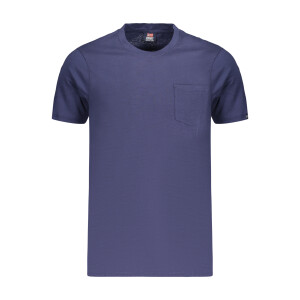 NORWAY 1963 Ανδρικό Μπλε T-shirt με στρογγυλή λαιμόκοψη και τσέπη