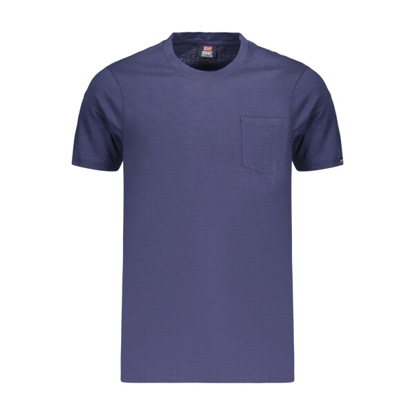 NORWAY 1963 Ανδρικό Μπλε T-shirt με στρογγυλή λαιμόκοψη και τσέπη