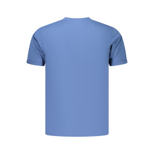 COVERI MOVING Ανδρικό Μπλε T-shirt με στρογγυλή λαιμόκοψη και print λογότυπο