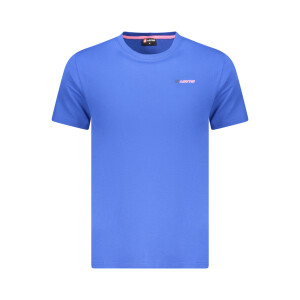 LOTTO Ανδρικό Μπλε T-shirt με στρογγυλή λαιμόκοψη και print λογότυπο