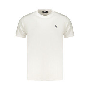 MARINA YACHTING Ανδρικό Λευκό T-shirt με στρογγυλή λαιμόκοψη