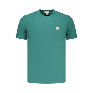 Calvin Klein Ανδρικό Πράσινο T-shirt με στρογγυλή λαιμόκοψη