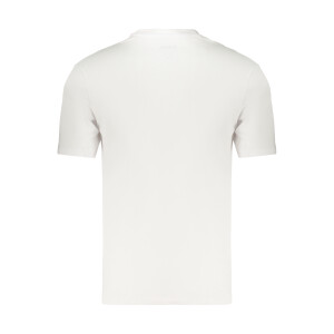 Blauer APPAREL ανδρικό λευκό t-shirt με στρογγυλή λαιμόκοψη και print λογότυπο