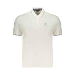 Blauer APPAREL ανδρική λευκή polo μπλούζα με λογότυπο