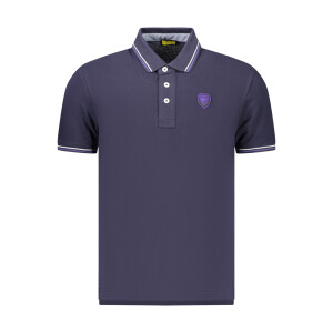 Blauer APPAREL ανδρική polo μπλούζα σε μπλε χρώμα με κοντά μανίκια