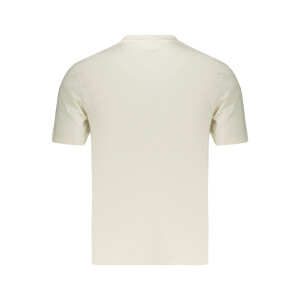 Blauer APPAREL ανδρικό λευκό t-shirt με στρογγυλή λαιμόκοψη και print λογότυπο