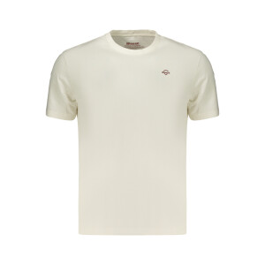 Blauer APPAREL ανδρικό λευκό t-shirt με στρογγυλή λαιμόκοψη και print λογότυπο