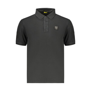 Blauer APPAREL Ανδρική Μαύρη Polo Μπλούζα με κοντά μανίκια