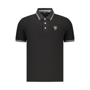 Blauer APPAREL Ανδρική Μαύρη Polo Μπλούζα με λογότυπο