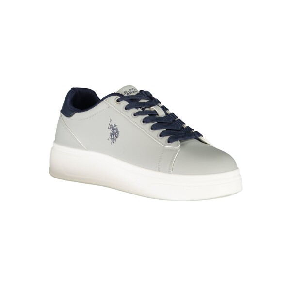 U.S. POLO ASSN.. Ανδρικά Γκρι Sneakers με κορδόνια και λογότυπο