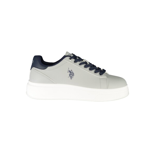 U.S. POLO ASSN.. Ανδρικά Γκρι Sneakers με κορδόνια και λογότυπο