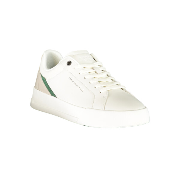 Tommy Hilfiger ανδρικά sneakers σε λευκό χρώμα με κορδόνια