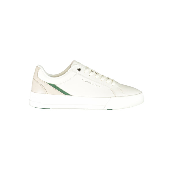 Tommy Hilfiger ανδρικά sneakers σε λευκό χρώμα με κορδόνια