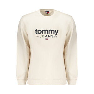 Tommy Hilfiger Ανδρικό Λευκό Φούτερ με Φερμουάρ