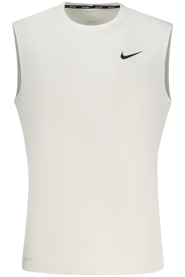 NIKE Ανδρικό Λευκό Αμάνικο T-shirt με print λογότυπο