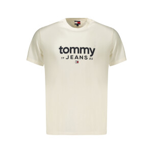Tommy Hilfiger Ανδρικό Λευκό T-shirt με στρογγυλή λαιμόκοψη και λογότυπο